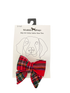 Red Flannel Plaid Slip On Collar Sailor Bow Tie
