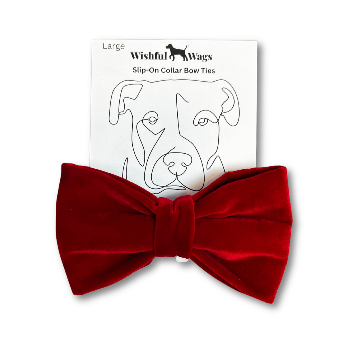 Oversized Red Velvet Bow Tie