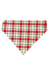White Plaid Slip On Bandana