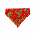 Glitter Poinsettia Slip On Bandana