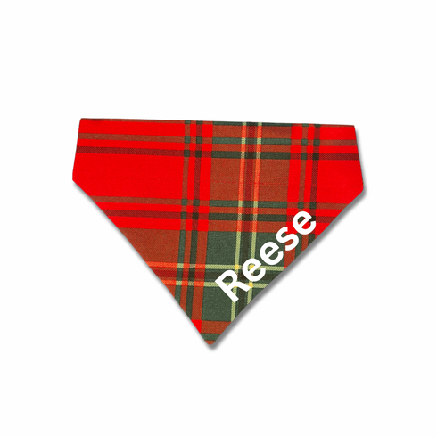 Christmas Plaid Slip On Bandana