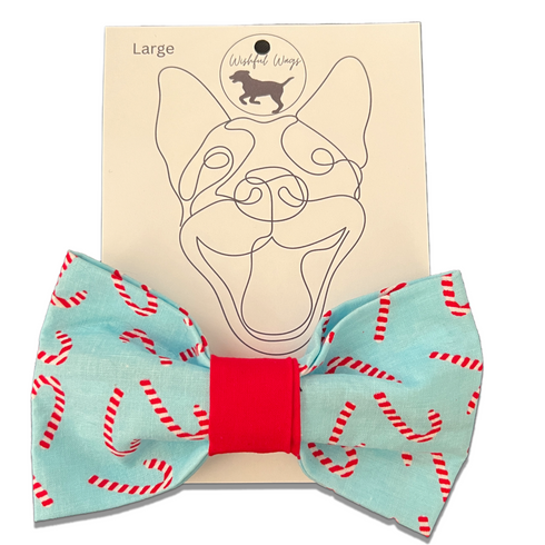 Candy Cane Bow Tie