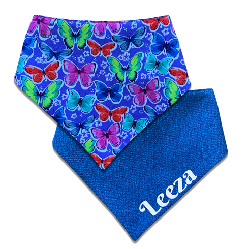 Green and Yellow Polka Dots Velcro Bandana