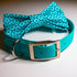 Blue Quatrefoil Bow Tie
