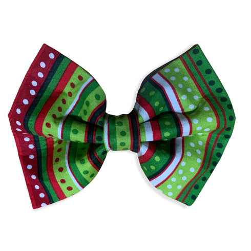 Festive Stripes Bow Tie