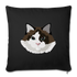 Ragdoll Cat Throw Pillow Cover 17.5” x 17.5” - black