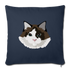 Ragdoll Cat Throw Pillow Cover 17.5” x 17.5” - navy