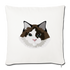 Ragdoll Cat Throw Pillow Cover 17.5” x 17.5” - natural white