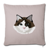 Ragdoll Cat Throw Pillow Cover 17.5” x 17.5” - light taupe