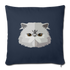 Persian Cat Throw Pillow Cover 17.5” x 17.5” - navy