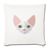 Sphynx Cat Throw Pillow Cover 17.5” x 17.5” - natural white