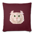 American Curl Cat Throw Pillow Cover 17.5” x 17.5” - burgundy