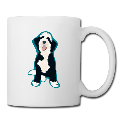 Bernedoodle Coffee/Tea Mug - white