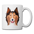 Collie Coffee/Tea Mug - white