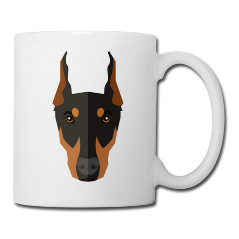 Doberman Coffee/Tea Mug - white