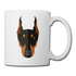 Doberman Coffee/Tea Mug - white