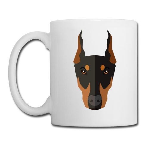 Doberman Coffee/Tea Mug - white
