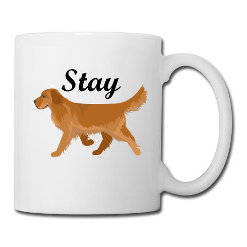 Stay Golden- Golden Retriever Coffee/Tea Mug - white
