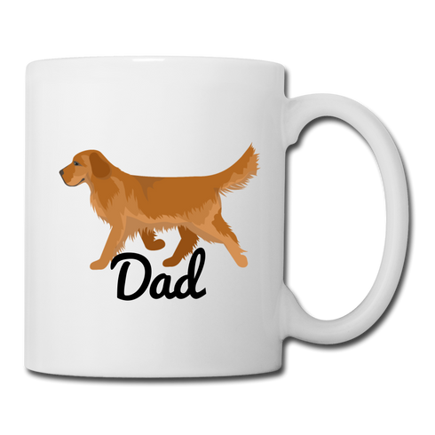 Golden Retriever Dog Dad- Coffee/Tea Mug - white