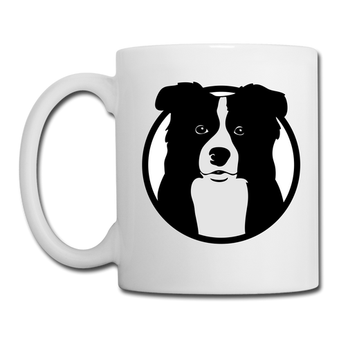 Border Collie-Coffee/Tea Mug - white