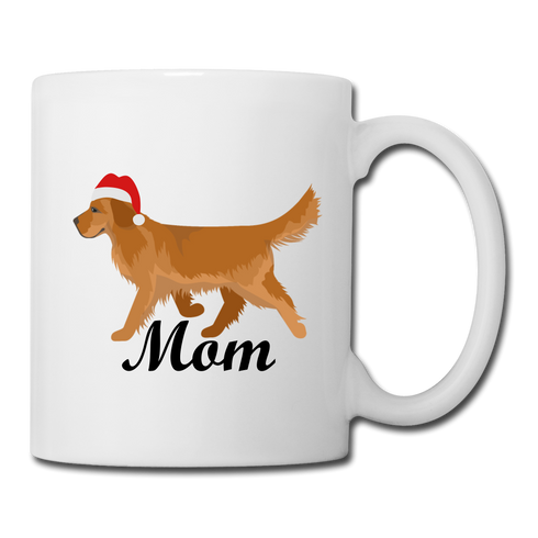 Holiday Golden Retriever Mom-Coffee/Tea Mug - white