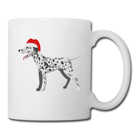 Holiday Dalmatian-Coffee/Tea Mug - white