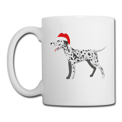 Holiday Dalmatian-Coffee/Tea Mug - white
