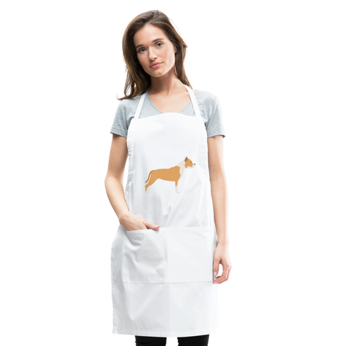 Pitbull Adjustable Apron - white