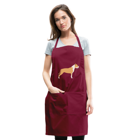 Pitbull Adjustable Apron - burgundy