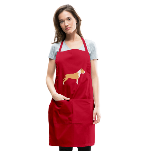 Pitbull Adjustable Apron - red