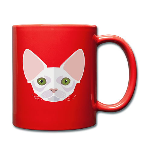 Sphynx Cat Mug - red