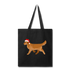 Golden Retriever Tote Bag - black
