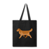 Golden Retriever Tote Bag - black