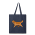 Golden Retriever Tote Bag - navy