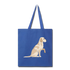 Yellow Labrador Tote Bag - royal blue