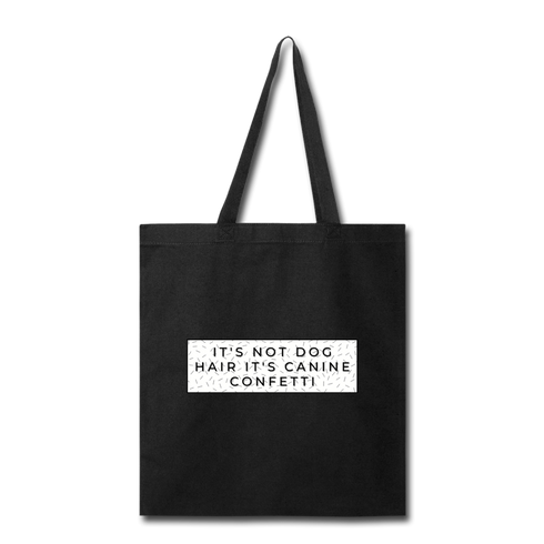 Canine Confetti-Tote Bag - black