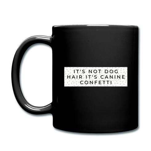 Canine Confetti Coffee Mug - black