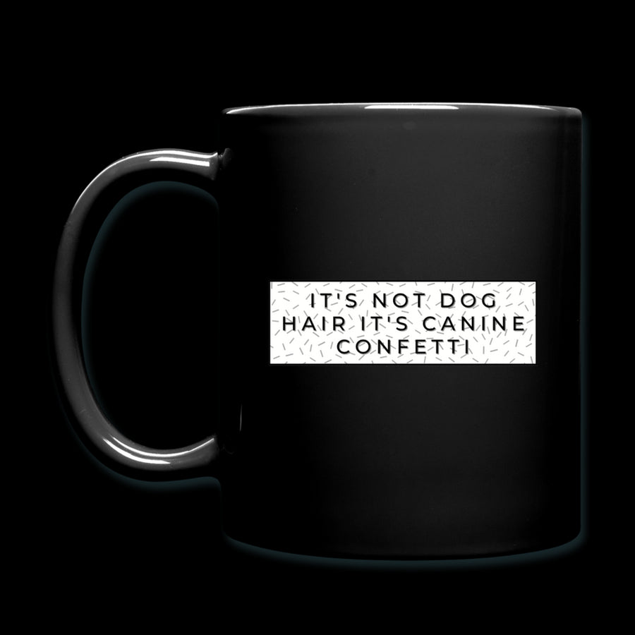 Canine Confetti Coffee Mug - black
