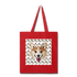 Corgi Champagne-Tote Bag - red