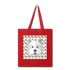 Westie Champagne-Tote Bag - red