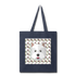 Westie Champagne-Tote Bag - navy