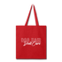 Dog Hair Don't Care Tote Bag - red