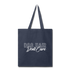 Dog Hair Don't Care Tote Bag - navy