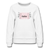 French Bulldog Floral Women’s Premium Sweatshirt - white