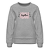Papillon Mamma Floral Women’s Premium Sweatshirt - heather gray