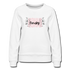 Pomsky Momma Floral Women’s Premium Sweatshirt - white