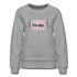 Pomsky Momma Floral Women’s Premium Sweatshirt - heather gray