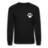 "Coffee in one hand dog leash in the other" - Crewneck Sweatshirt - black