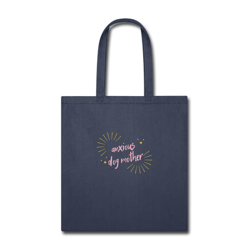 "Anxious Dog Mother" - Tote Bag - navy
